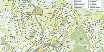 Εμφάνιση χάρτη Auckland city centre