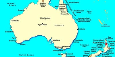 Auckland σε παγκόσμιο χάρτη