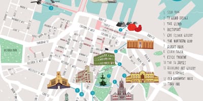 Το Auckland city walks χάρτης