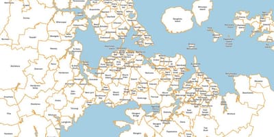 Εμφάνιση χάρτη Auckland προάστια