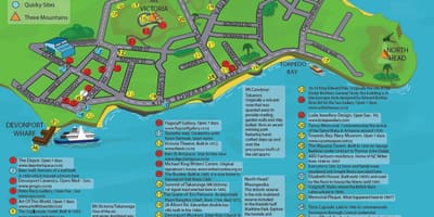 Εμφάνιση χάρτη Auckland Devonport